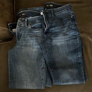 Two pairs of Lee regular fit boot cut mid rise flex in motion jeans size 10